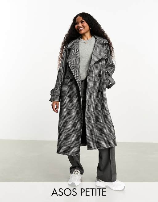 Plaid shop petite coat