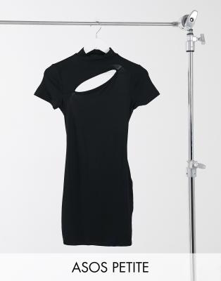black strappy t shirt dress