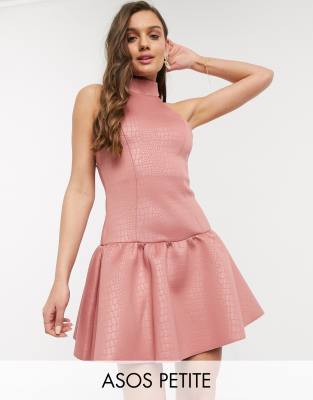 dark pink skater dress
