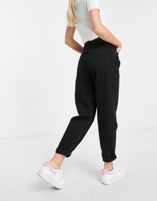 asos design high rise original mom jeans