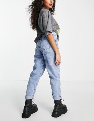 petite high rise mom jeans