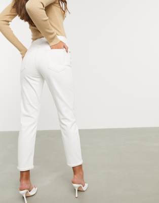 petite white mom jeans