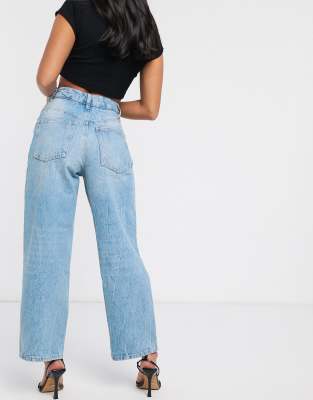 high waisted dad jeans