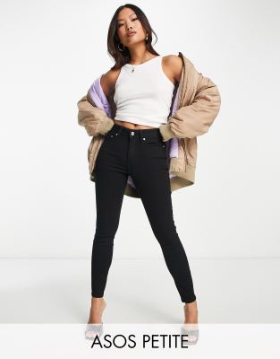 Shop Asos Petite Asos Design Petite Skinny Jeans In Black
