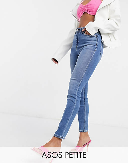 Jeans Petite high rise ridley 'skinny' jeans in pretty mid stonewash 