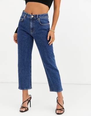 high rise straight leg jeans petite