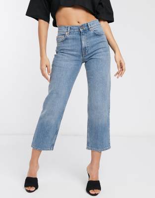 petite straight leg ankle jeans