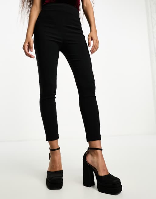 ASOS DESIGN Petite leggings in black