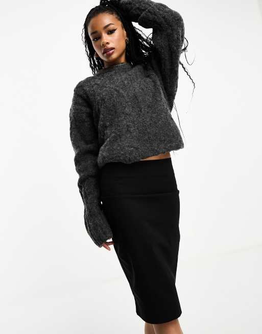 Black pencil outlet skirt asos