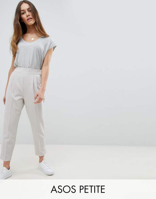 ASOS DESIGN high waist tapered trousers