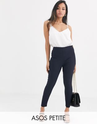 womens navy skinny trousers