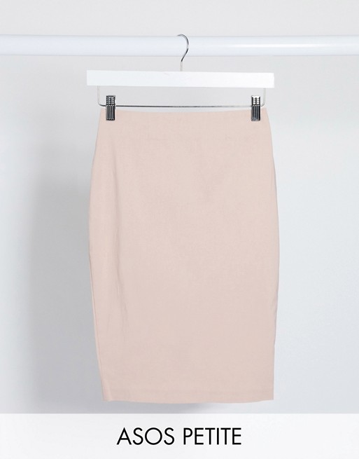 ASOS DESIGN Petite high waisted pencil skirt