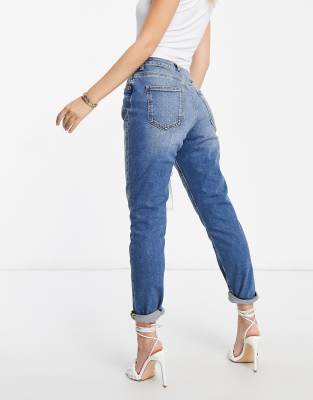 asos farleigh high waisted slim mom jeans