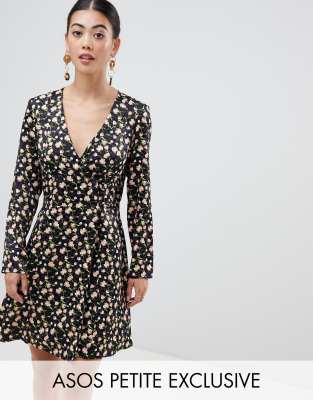 asos long sleeve skater dress