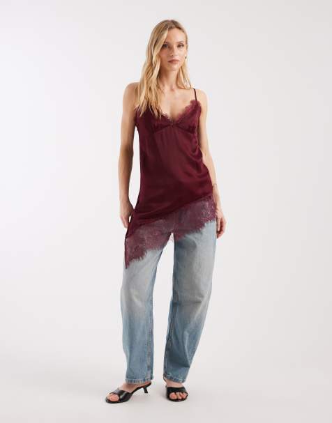 ASOS DESIGN Petite slim barrel jeans in vintage wash 