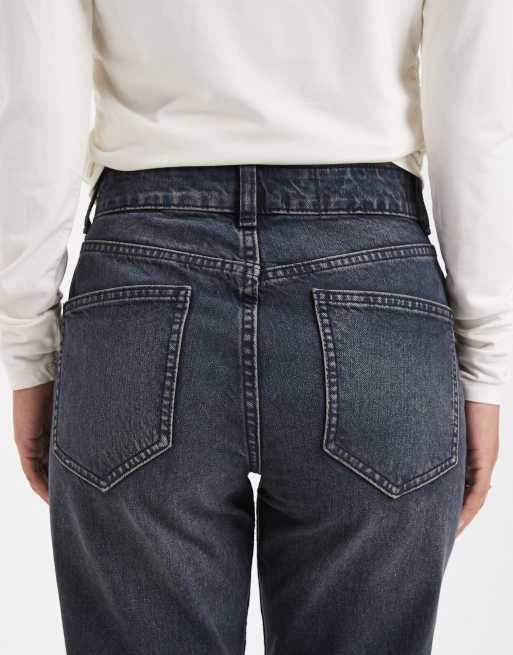 ASOS DESIGN Petite - Jean droit style années 90 - Noir bleu , 4 de 5