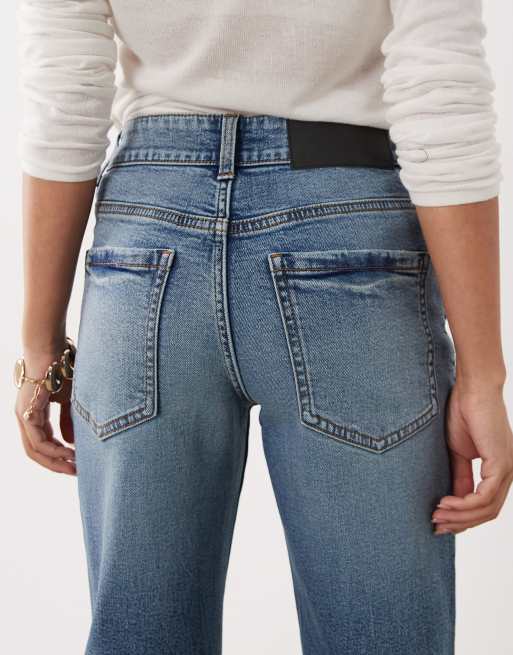 ASOS DESIGN Petite - Jean mom slim authentique - Délavage moyen, 4 de 5