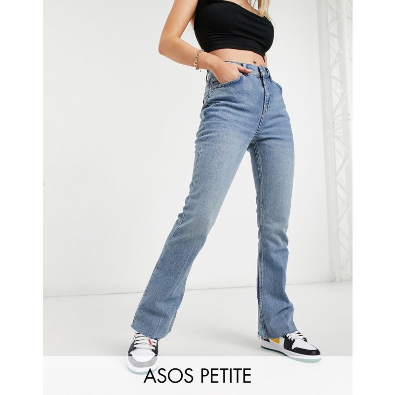 Jeans Donna DESIGN Petite - Jeans a zampa elasticizzati a vita alta, anni '70 lavaggio chiaro