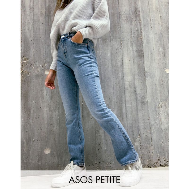 Jeans Donna DESIGN Petite - Jeans a zampa stretch anni '70 lavaggio medio