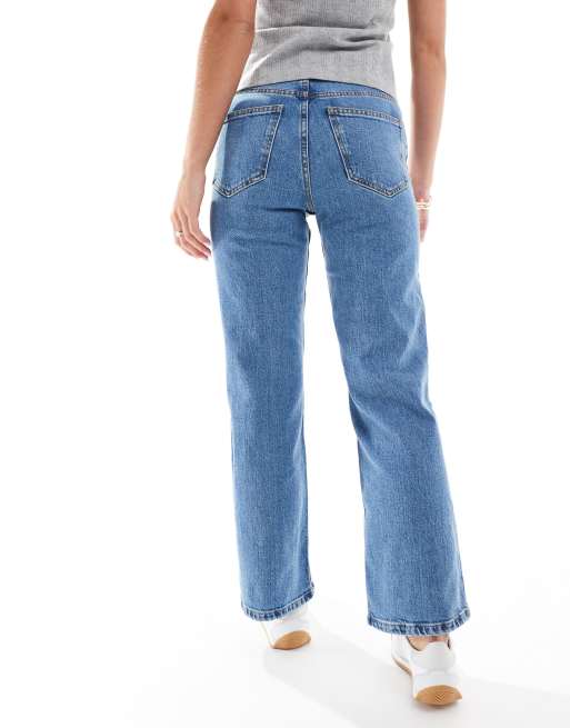 ASOS DESIGN Petite - Jeans comfort stretch dritti blu, 5 di 5