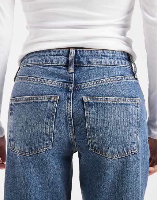 ASOS DESIGN Petite - Jeans dritti elasticizzati comfort lavaggio vintage, 4 di 5