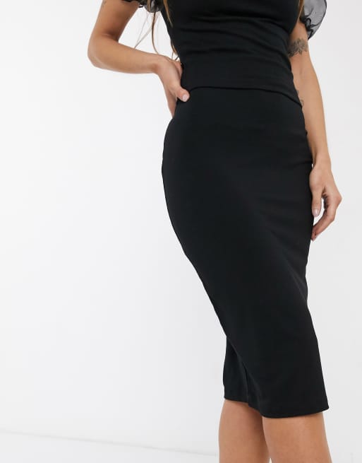 Petite jersey midi skirt hotsell