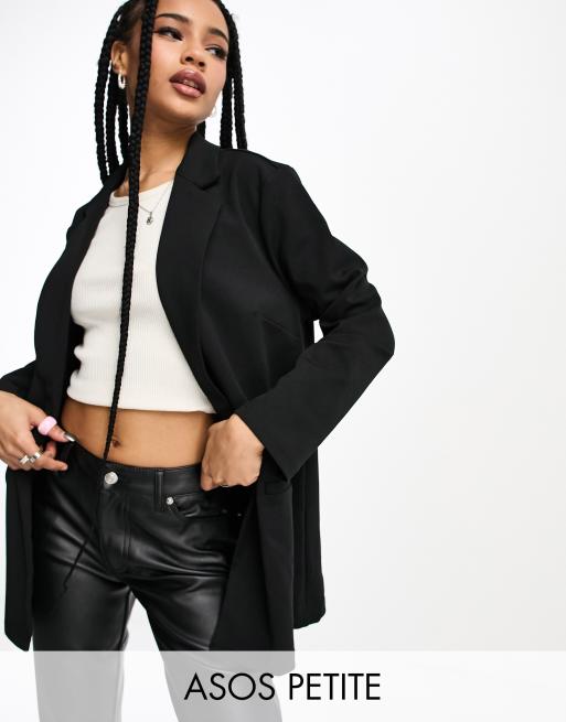 Petite black 2025 suit jacket