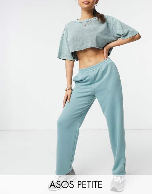 ASOS DESIGN Petite jersey suit in washed blue, 2 of 2