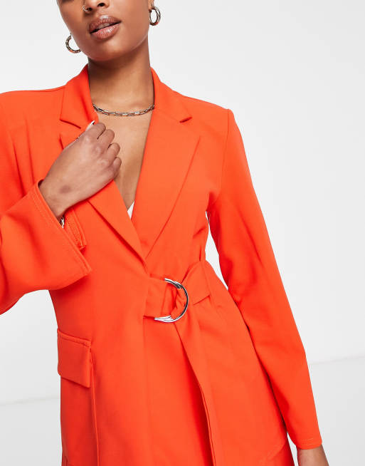 Asos red blazer top dress