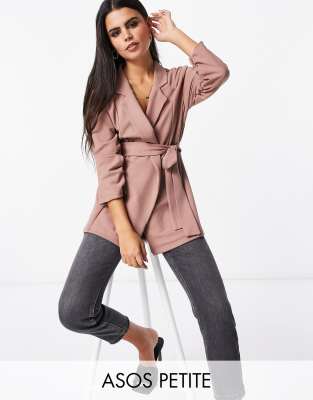 lightweight wrap blazer