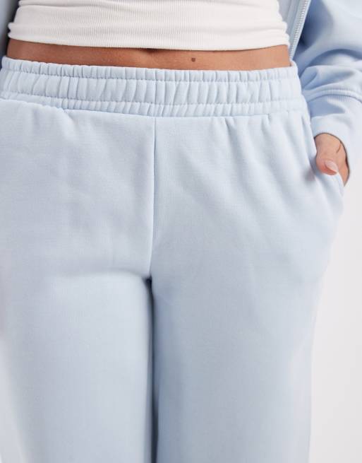 ASOS DESIGN Petite - Joggers a fondo ampio azzurro chiaro con interno spazzolato, 4 di 5