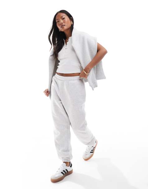 ASOS DESIGN Petite – Joggersy w szarym melanżowym kolorze - view 1
