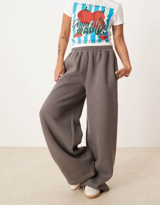 ASOS DESIGN Petite - Joggingbroek met rechte pijpen in grijs, 3 van 5