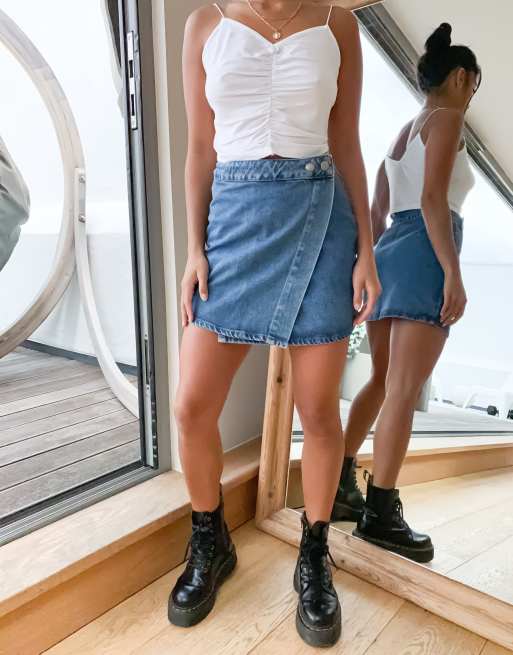 Jupe en best sale jean asos