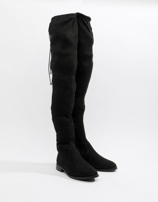 asos petite thigh high boots