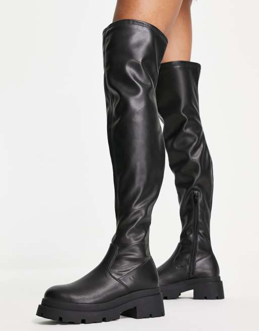 Asos petite over 2024 the knee boots