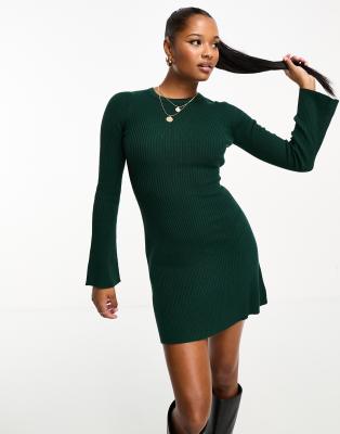 Green Fit and Flare Dress