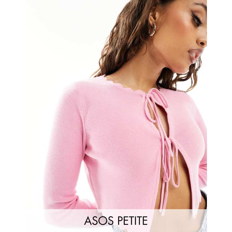 トップス andequal fringe design gritter knit pink andequal fringe design gritter knit pink PINK OVERSIZED