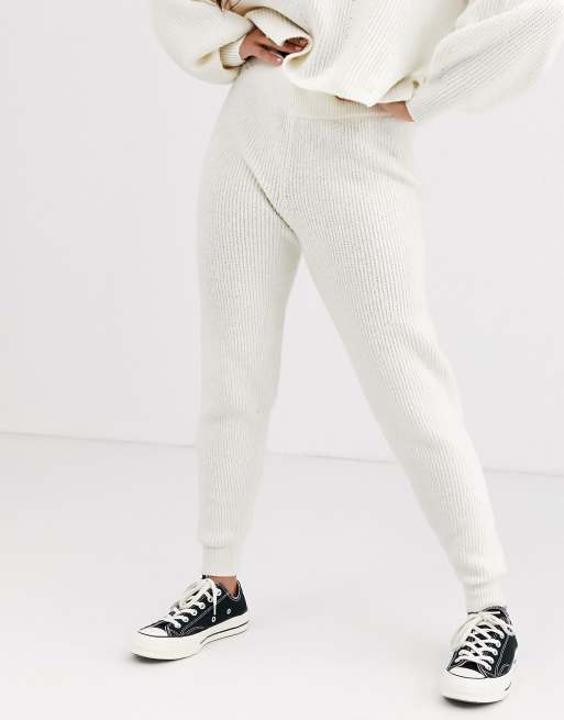 Petite knitted online joggers