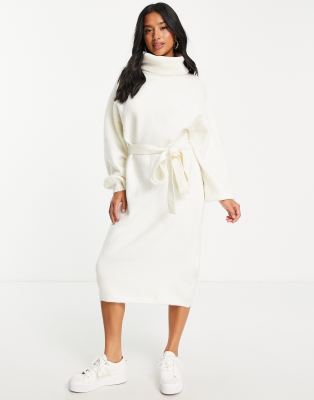 asos white knit dress