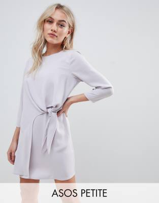 knot front shift dress