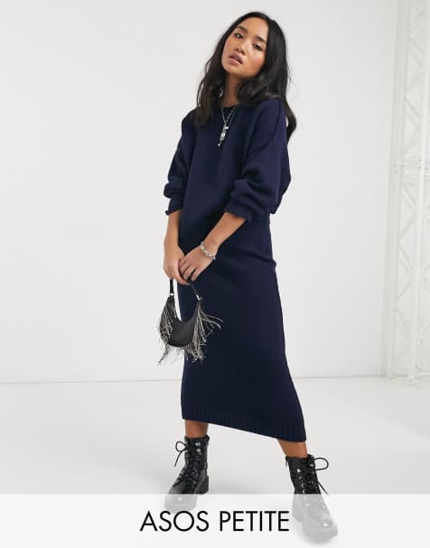 ASOS DESIGN Petite – Kombiteil – Midi-Strickrock