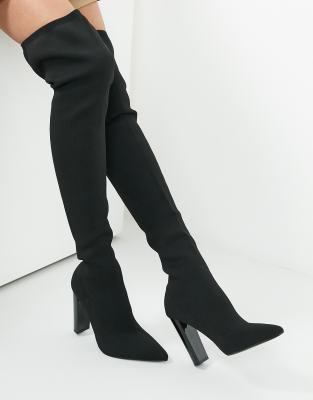 asos petite thigh high boots
