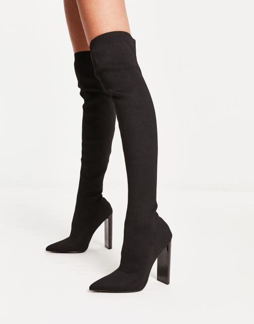 Asos petite store knee high boots