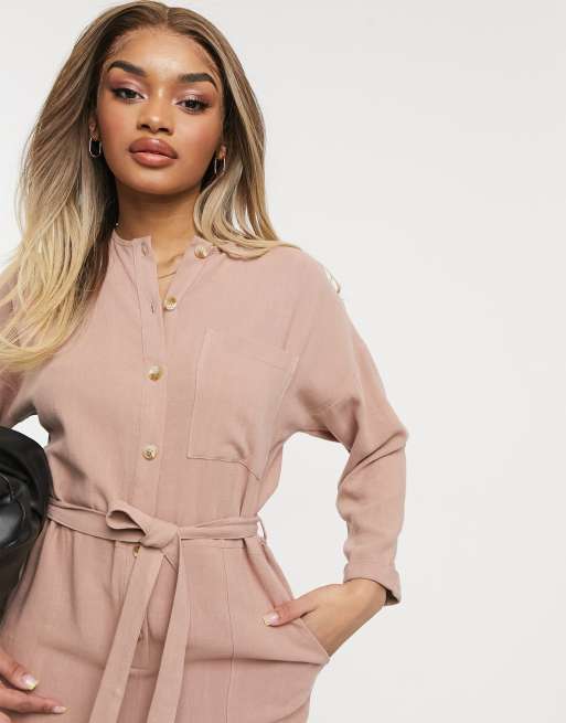 Asos beige jumpsuit clearance