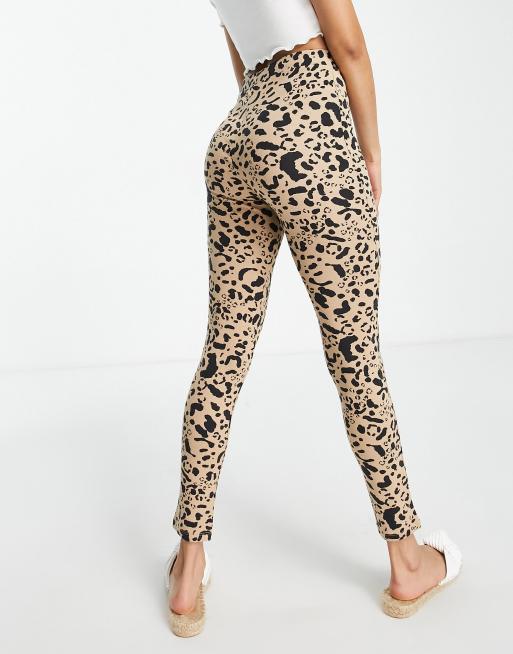 Verrassend genoeg Arne Elegantie ASOS DESIGN Petite legging in leopard print | ASOS