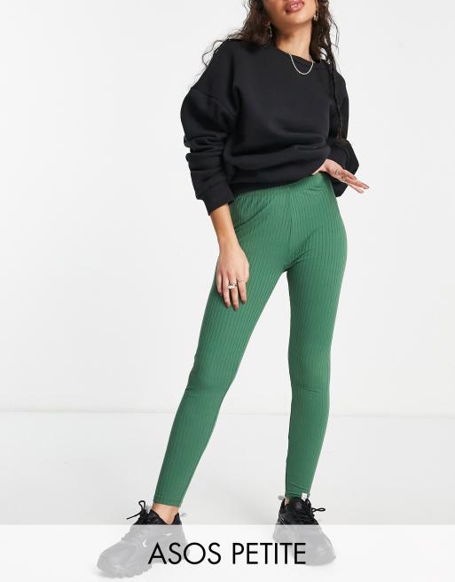 ASOS High Waist Leggings With Elastic Waist detail