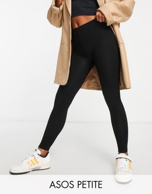 ASOS DESIGN Petite leggings in black - ASOS Price Checker