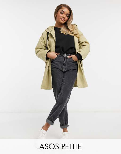 ASOS DESIGN Petite - Lichtgewicht parka in stone
