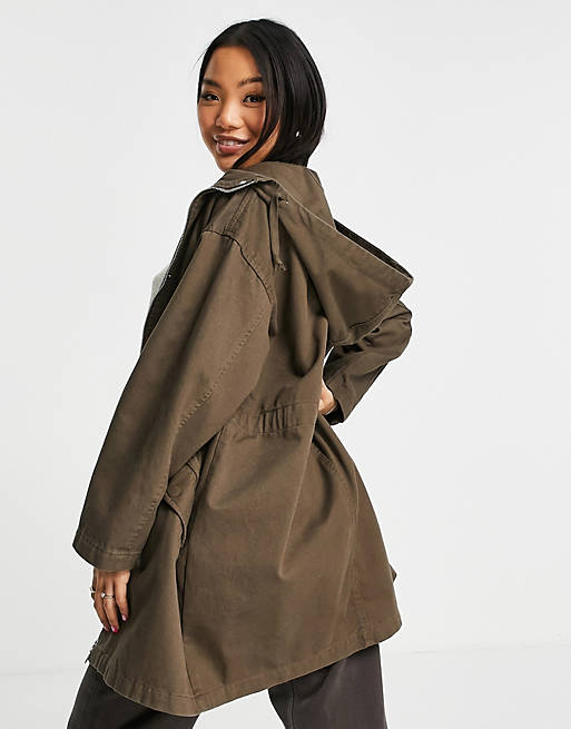 Coats & Jackets Petite lightweight parka in light brown 